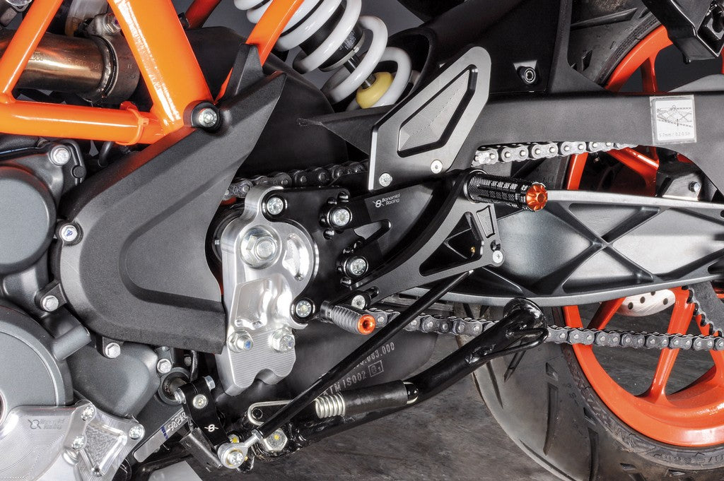Bonamici Racing Aluminium Rearsets for the KTM RC 125/200/250/390/125 Duke/200/250/390 2014-2019