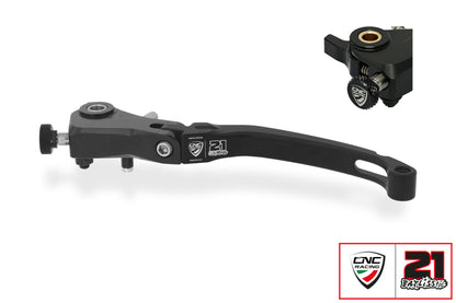 CNC Racing TROY BAYLISS LIMITED EDITION Billet RACE Folding Adjustable Clutch Lever for Aprilia, Ducati, and MV Agusta F4 RR/RC - 190mm