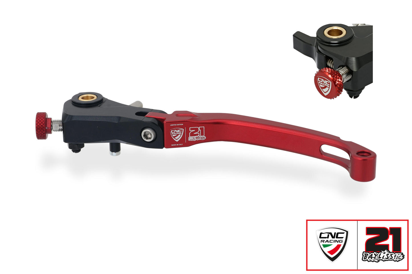 CNC Racing TROY BAYLISS Limited Edition Billet RACE Folding Adjustable Clutch Lever for the Ducati Multistrada V4 / S / Pikes Peak