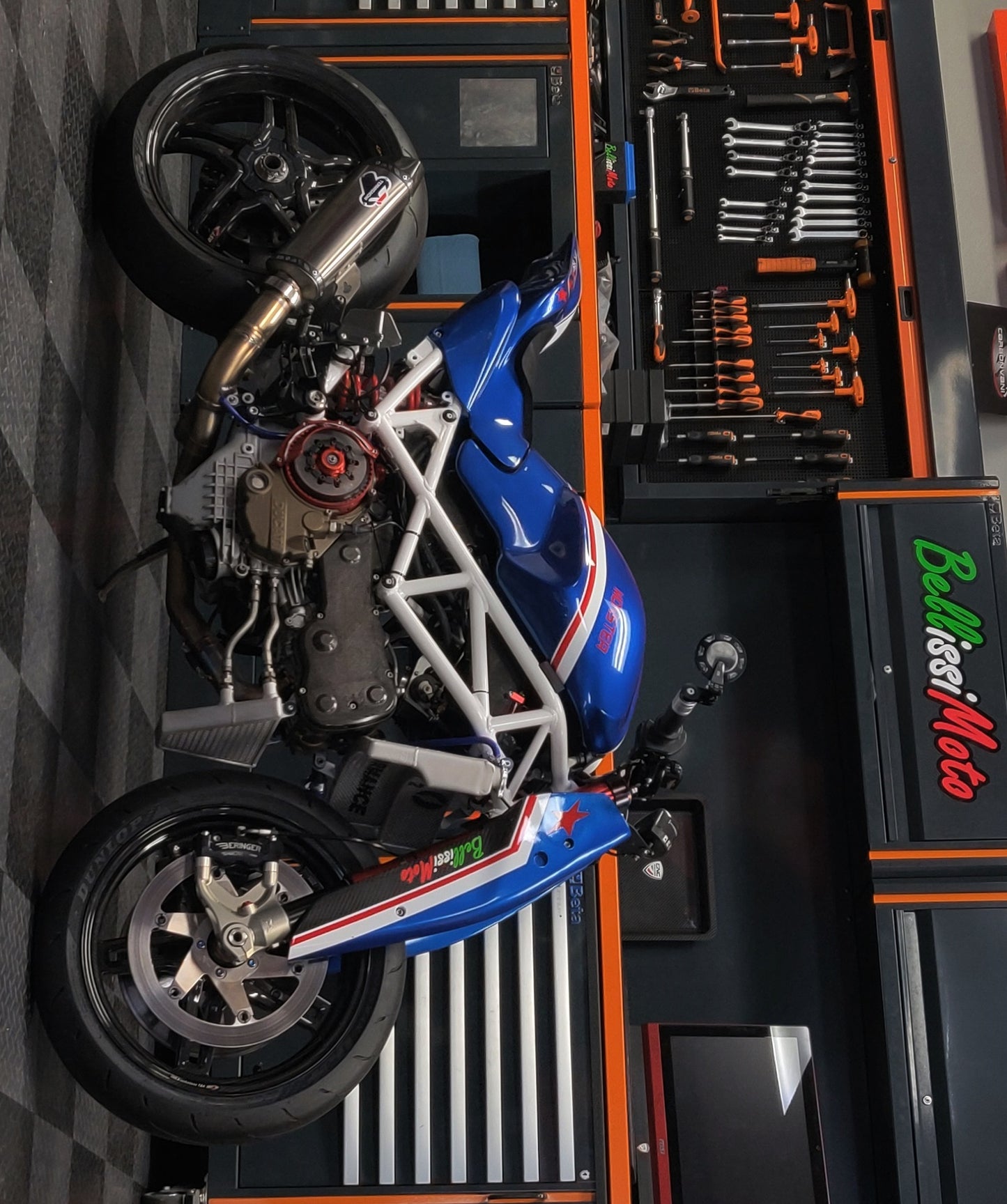 2007 Ducati Monster S4RS Captain America Paolo Tex BellissiMoto Custom