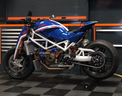2007 Ducati Monster S4RS Captain America Paolo Tex BellissiMoto Custom