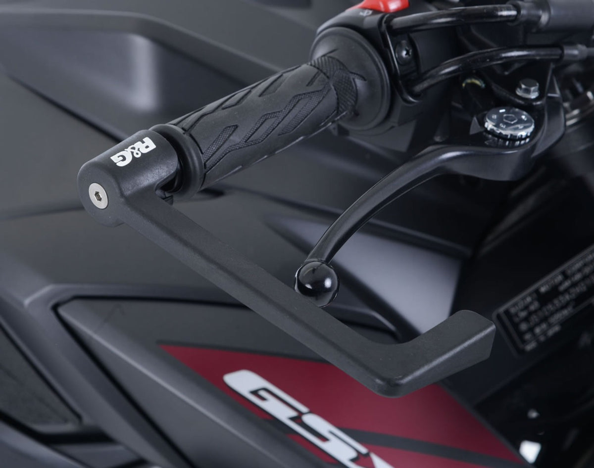R&G Racing Moulded Lever Guard for Yamaha YZF-R6 '17-'22, Suzuki GSX-S750 '17-'22, Triumph Street Triple 765 RS/R/S '17-'22, Aprilia Tuono 600 '21-'22, Honda MSX125 (Grom) '13-'22
