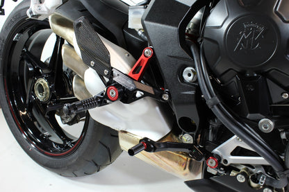 Gilles MUE2 Rearsets for the MV Agusta Brutale 675 / 800 (up to 2016)