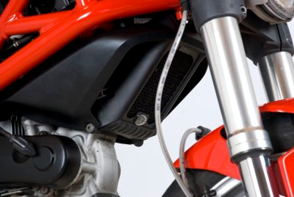 R&G Racing Oil Cooler Guard for Ducati Monster 1100 / Monster 1100S '07-'19, Monster 1100 Evo '08-'16, Monster 795 / Monster 796 '08-'15
