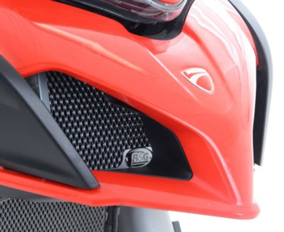 R&G Racing Oil Cooler Guard for Ducati Multistrada 1200 '15-'20, 1200 Enduro / 950 (S) '17-'22, 1260 '18-'20