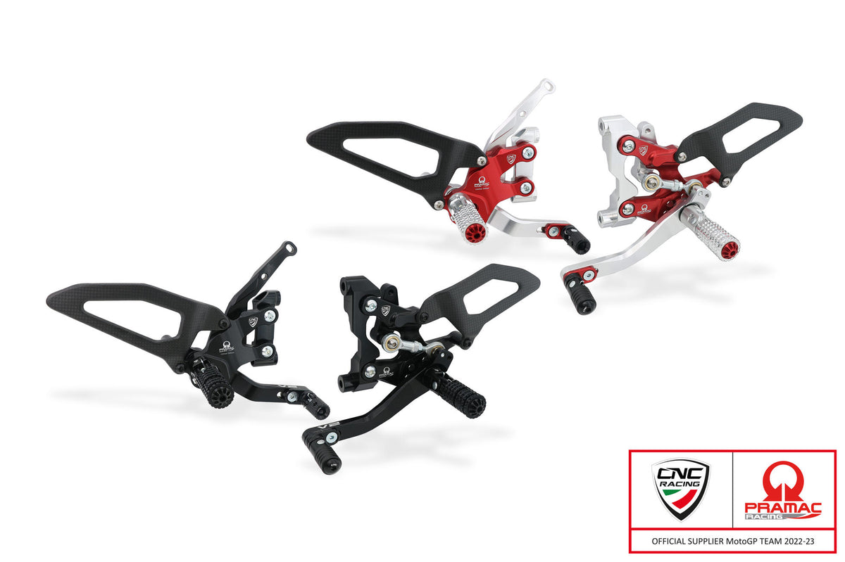 CNC Racing PRAMAC RACING LIMITED EDITION RPS Adjustable Rearset for the Ducati Streetfighter V2