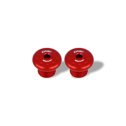 CNC Racing M8 Thread Passenger Rearset / Foot peg Frame Block off Caps