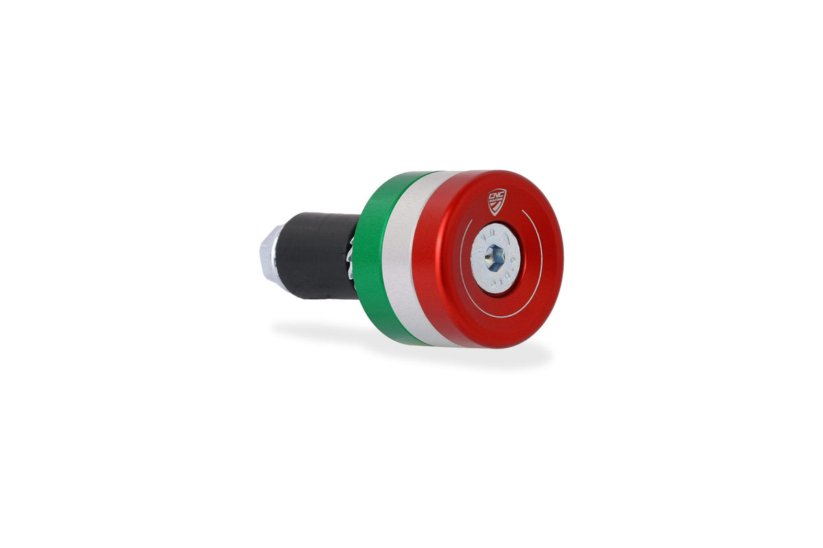 CNC Racing Single Bar End to Match Lever Guards - "TriColore" Style