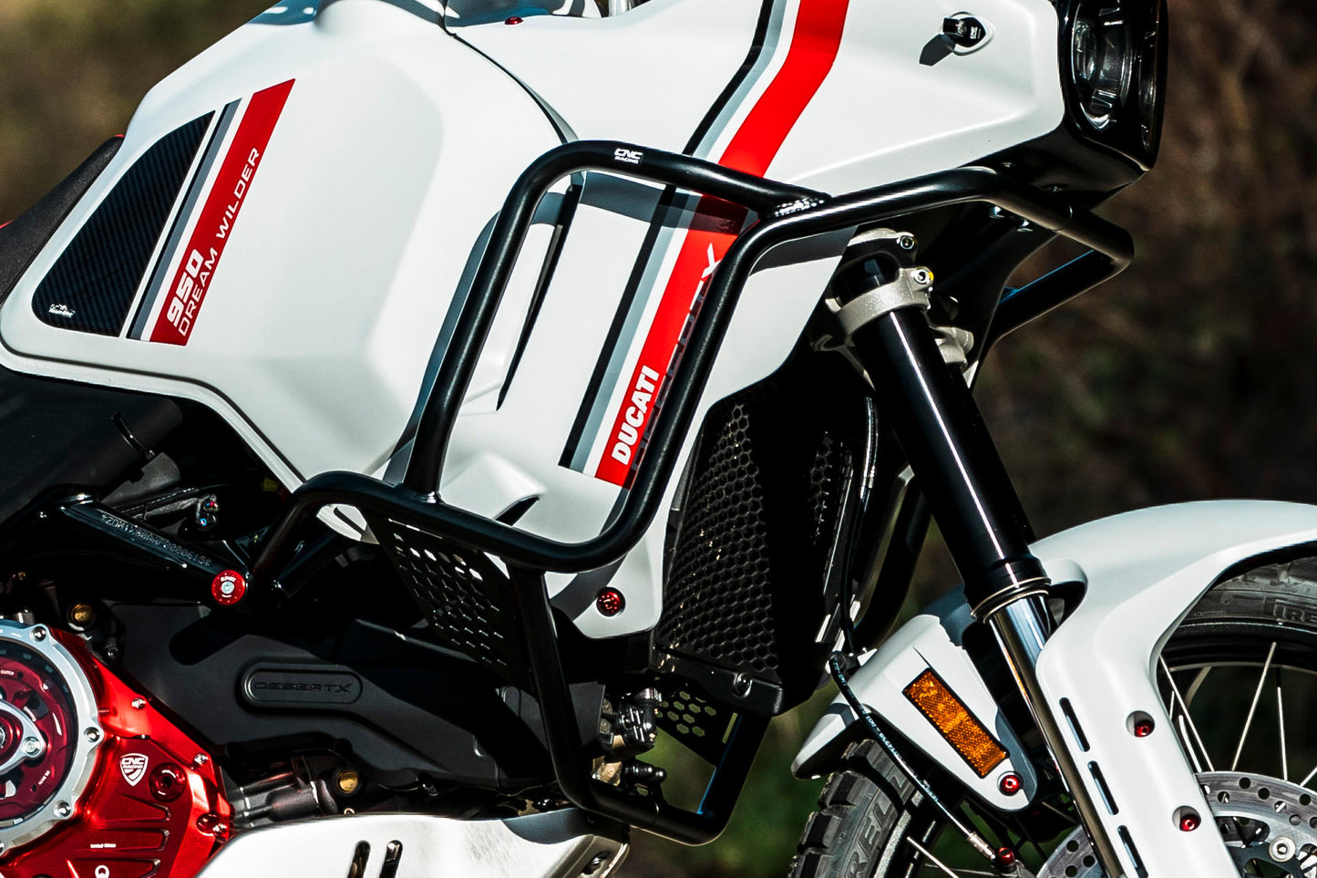 CNC Racing Crash Bars Engine Protector for the Ducati DesertX