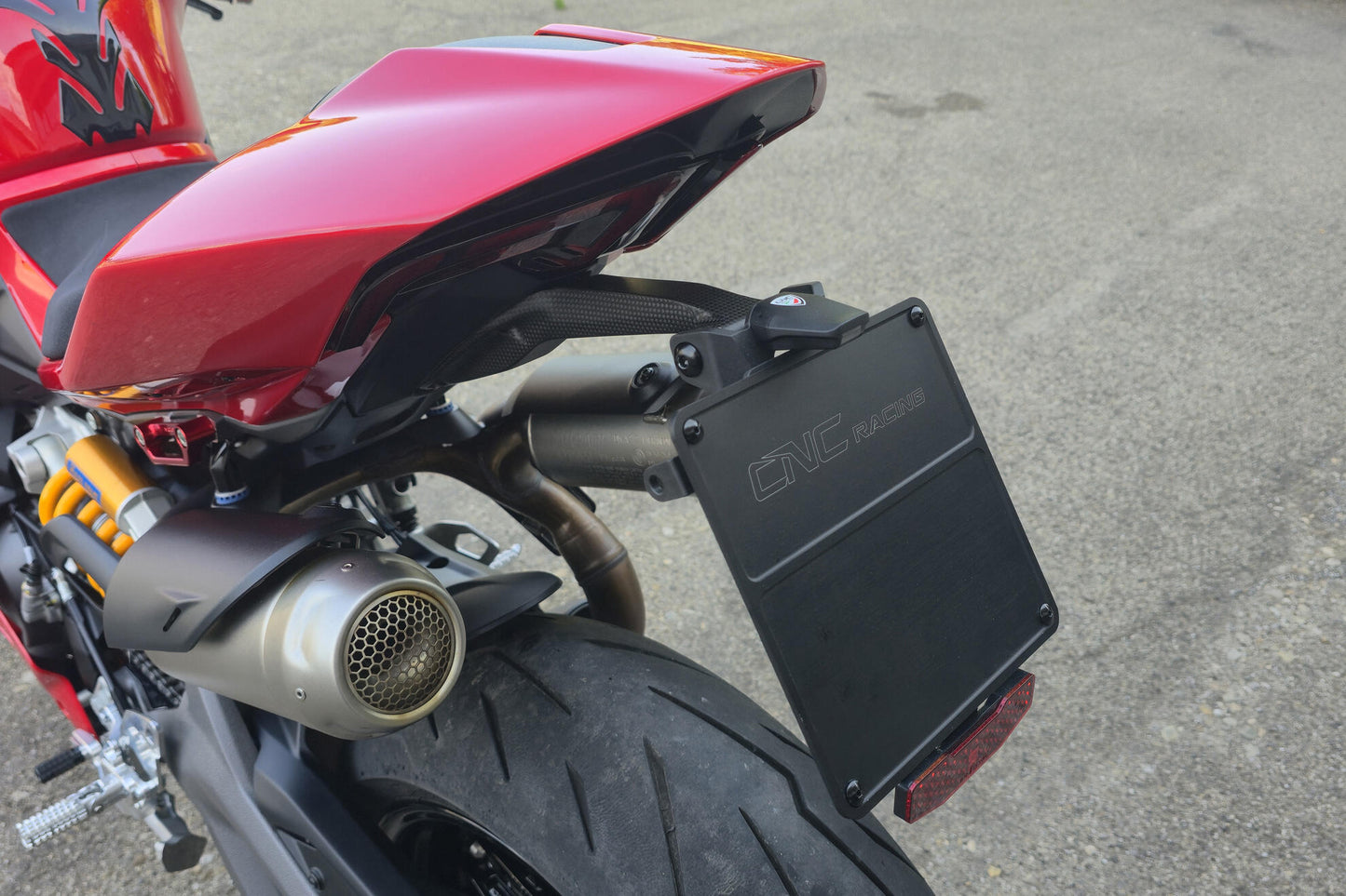 CNC Racing Adjustable Carbon Fiber Fender Eliminator for the Ducati Panigale and Streetfighter V4 / V2 (2025+)