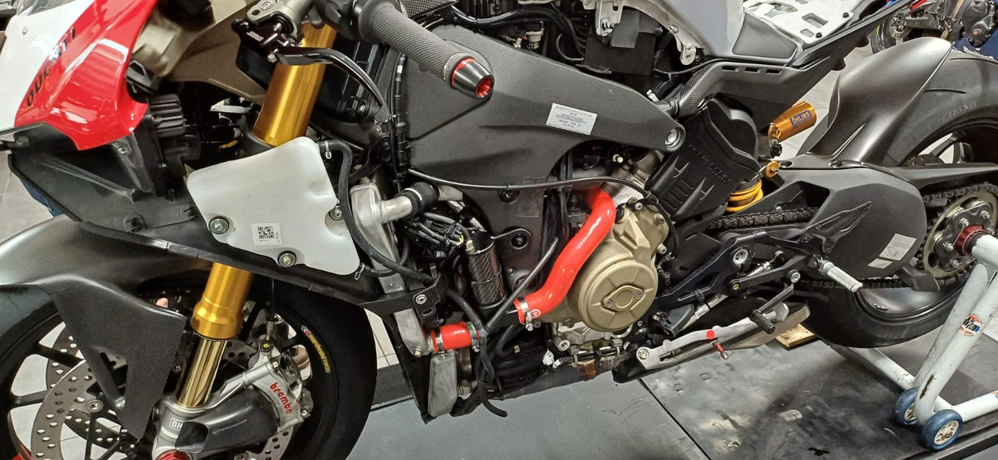 MonzaTech IEC Electronic Engine Temperature Cooling Kit for Ducati Panigale V4 (18-24)
