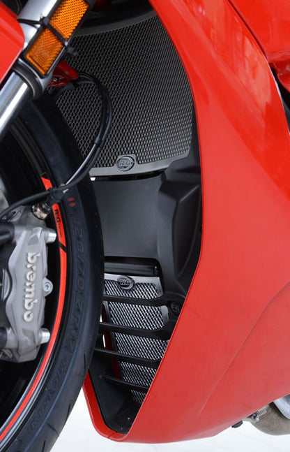 R&G Racing Radiator & Oil Cooler Guard Set for Ducati Supersport / S '17-'20, 950 Supersport / S '21-'22