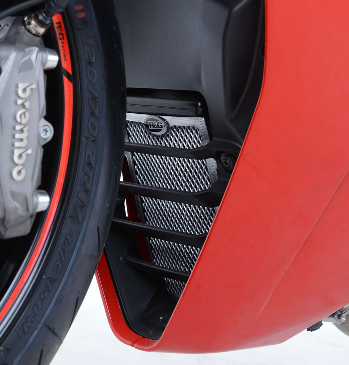 R&G Racing Radiator & Oil Cooler Guard Set for Ducati Supersport / S '17-'20, 950 Supersport / S '21-'22