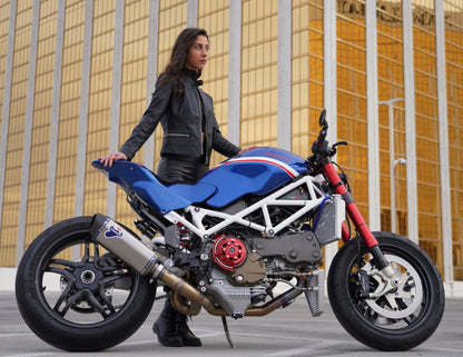 2007 Ducati Monster S4RS Captain America Paolo Tex BellissiMoto Custom