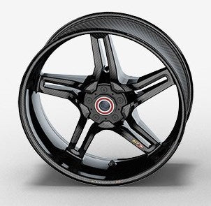 BST Rapid TEK 5 Split-Spoke Carbon Fiber Rear Wheel for the BMW S1000RR, HP4 & S1000R (09-20) - 6.0 x 17