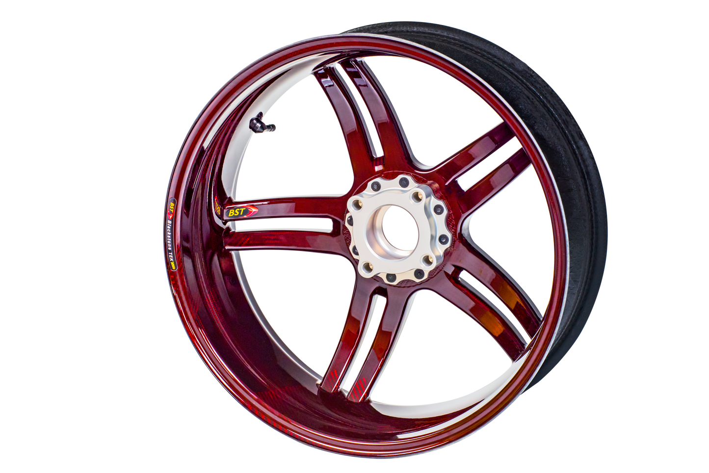 BST Rapid TEK 5 Split-Spoke Carbon Fiber Front Wheel for the BMW S1000RR & S1000R (10-20) - 3.5 x 17