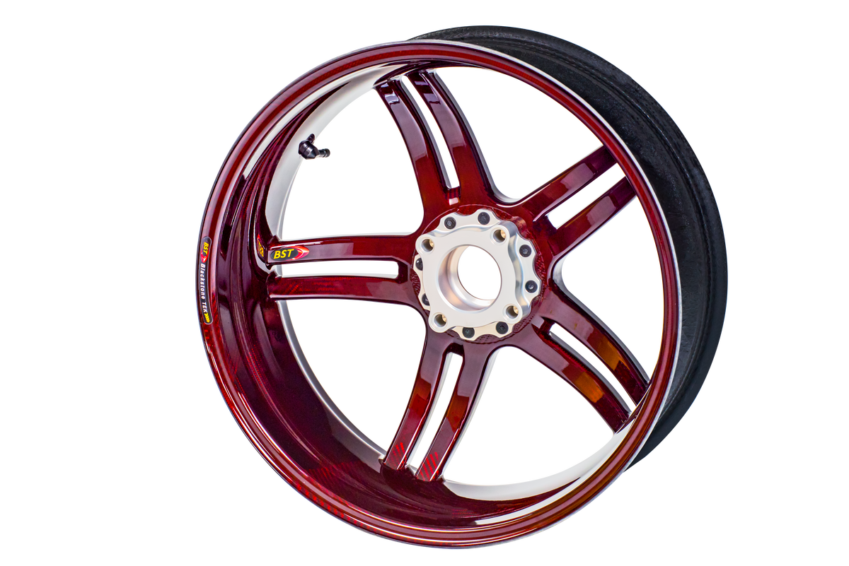 BST Rapid TEK 5 Split-Spoke Carbon Fiber Rear Wheel for the Ducati Panigale / Streetfighter V2 and Supersport 939 / 950 - 5.5 x 17