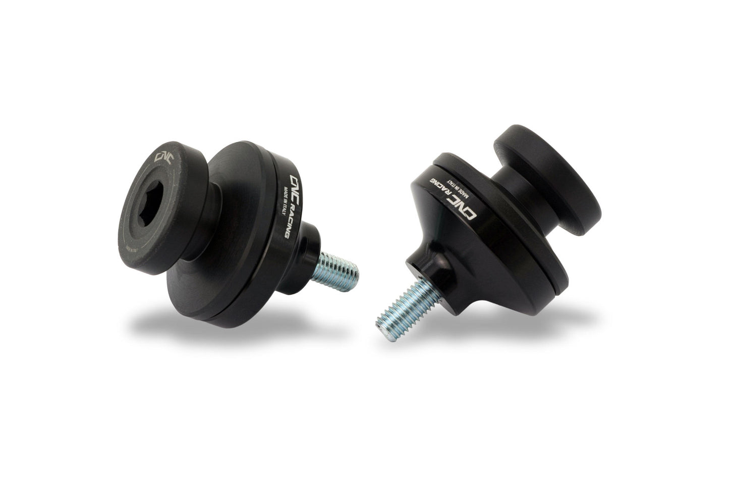 CNC Racing Large Delrin / Aluminum Swing Arm Spools for Ducati Mulitstrada V4 / 950 / 1200 / 1260 Enduro (M8 size)