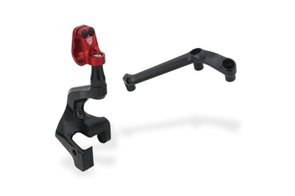 CNC Racing Steering Damper Mount kit for Ducati Multistrada V4 Pikes Peak / RS with OE Handlebar Clamp / Riser