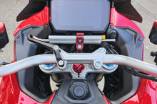 CNC Racing Steering Damper Mount kit for Ducati Multistrada V4 Pikes Peak / RS with OE Handlebar Clamp / Riser