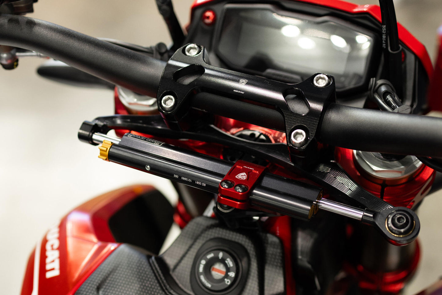 CNC Racing Steering Damper Mount kit for Ducati Hypermotard 698 Mono