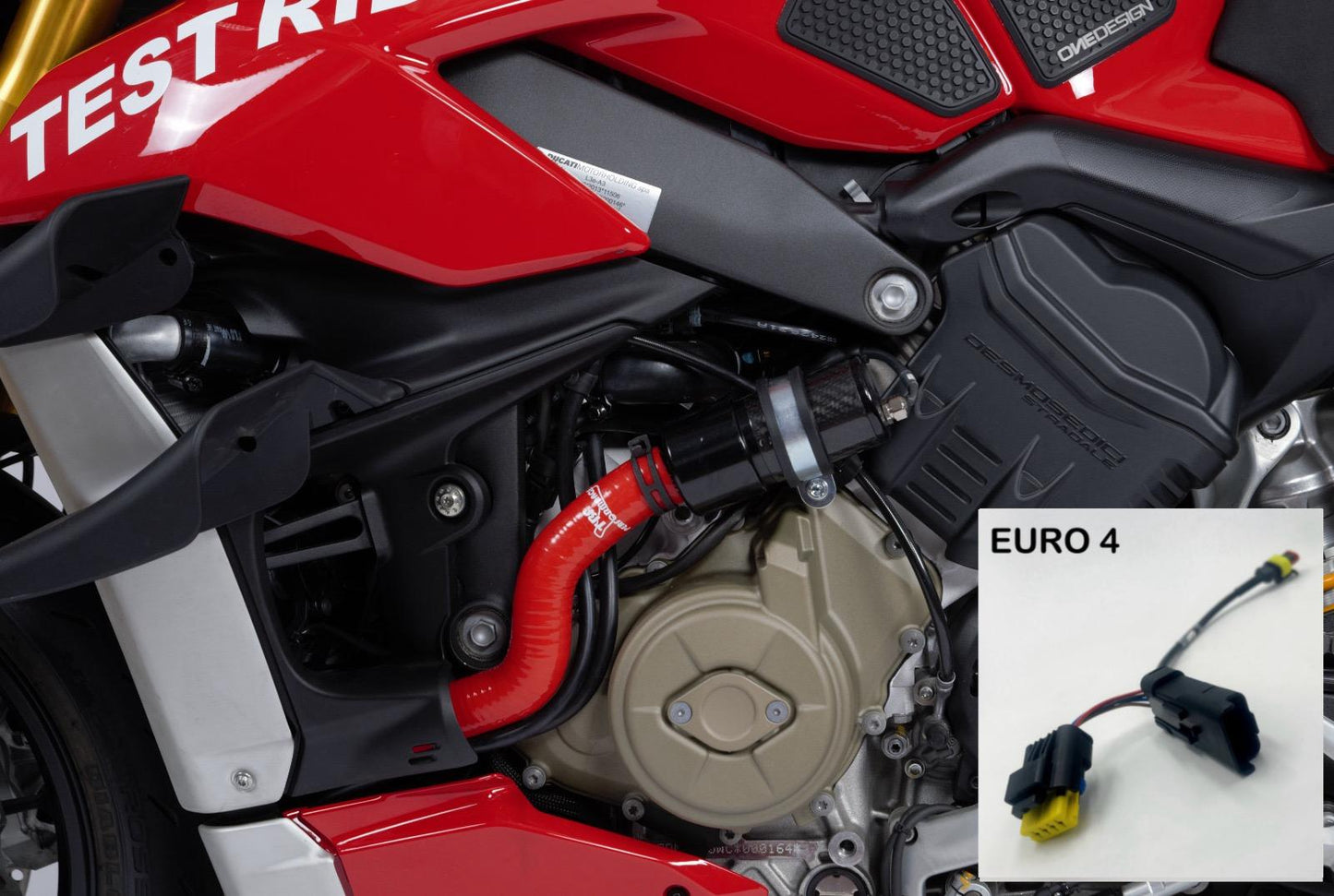 MonzaTech IEC Electronic Engine Temperature Cooling Kit for Ducati Streetfighter V4 (20-24)