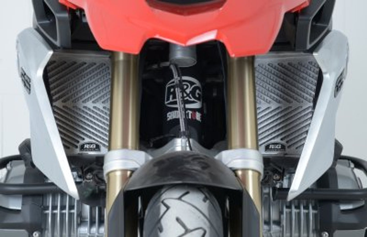 R&G Racing Stainless Steel Radiator Guards - Pair for BMW R1200GS / R1200GS Adventure '13-'19, R1250GS '18-'22, R1250RT '19-'22