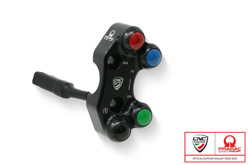 CNC Racing PRAMAC RACING LIMITED EDITION Right Hand Side Billet Switch for use with Brembo Forged & Billet Brake Master Cylinders for Ducati Panigale V4 R / SP (19-24)