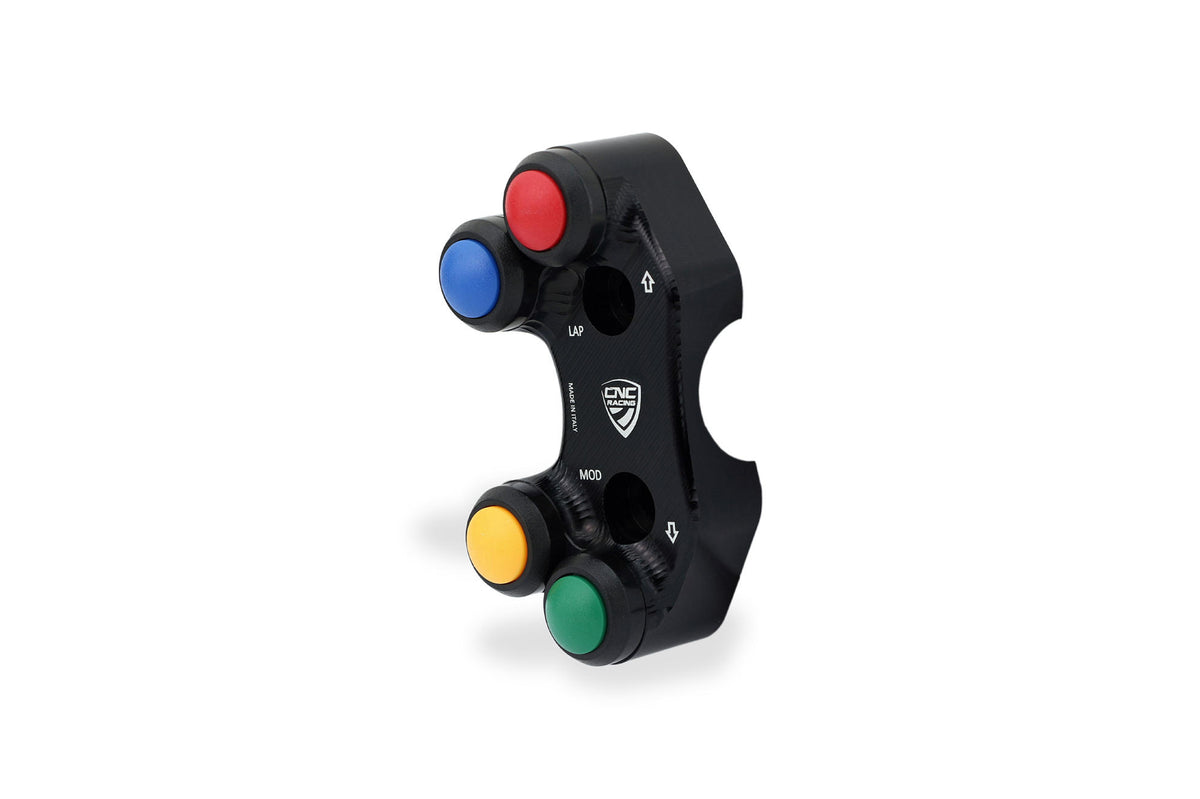 CNC Racing Left Hand Side Billet 4 Button RACE Switch for use with OE & Brembo RCS Brake Clutch Master Cylinders for Ducati Panigale V2
