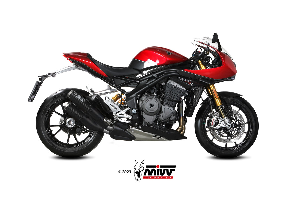 MIVV 2 Slip-on, MK 3 Carbon, Standard Exhaust For Triumph Speed Triple 1200 RR 2021-2023