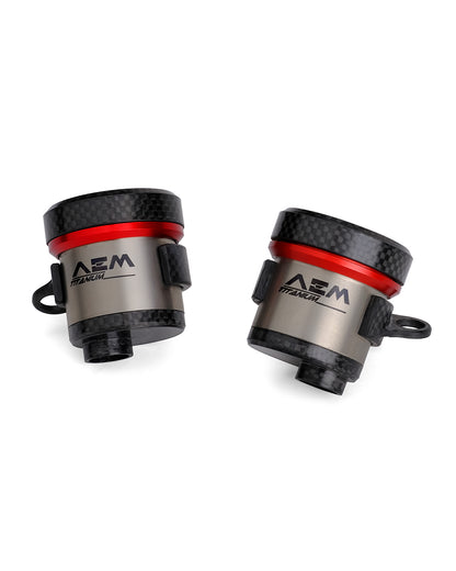 AEM FACTORY - TITANIUM & CARBON FIBER INTEGRATED RESERVOIR FLUID TANKS FOR BREMBO RCS MASTER CYLINDERS