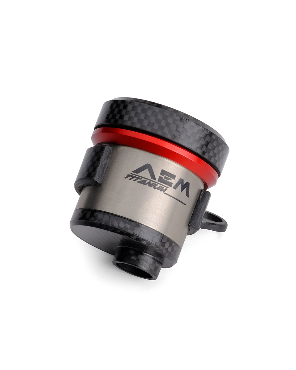 AEM FACTORY - TITANIUM & CARBON FIBER INTEGRATED RESERVOIR FLUID TANKS FOR BREMBO RCS MASTER CYLINDERS