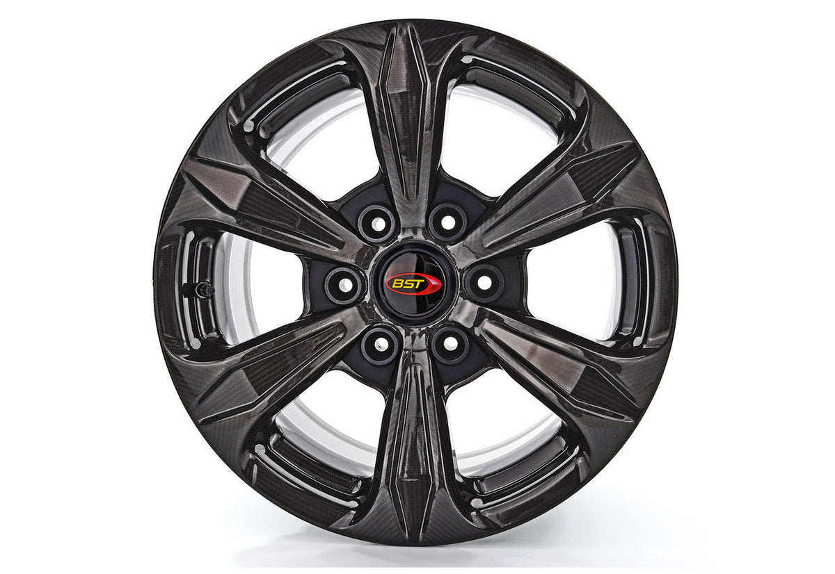 BST TUFF TEK 6 Spoke Carbon Fiber Wheel for the Ford F150 and Ranger (2015+), Jeep Wrangler JK (07-17) - 18 x 9