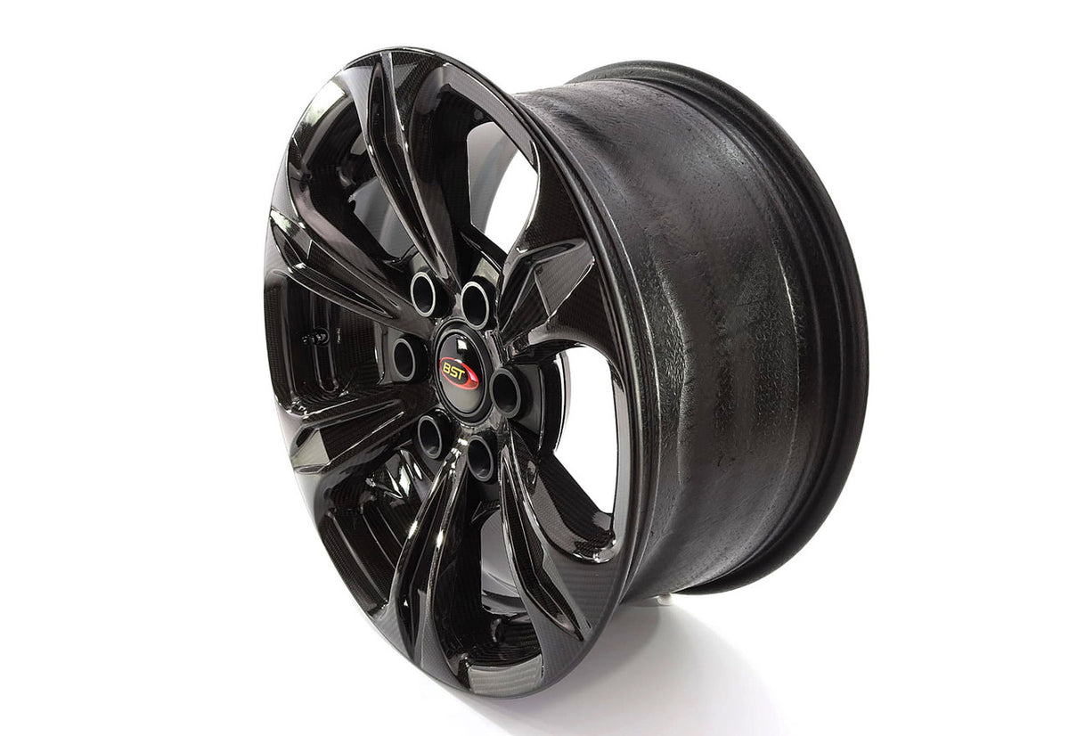 BST TUFF TEK 6 Spoke Carbon Fiber Wheel for the Ford F150 and Ranger (2015+), Jeep Wrangler JK (07-17) - 20 x 9