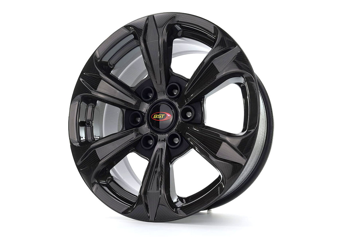 BST TUFF TEK 6 Spoke Carbon Fiber Wheel for the Ford F150 and Ranger (2015+), Jeep Wrangler JK (07-17) - 18 x 9