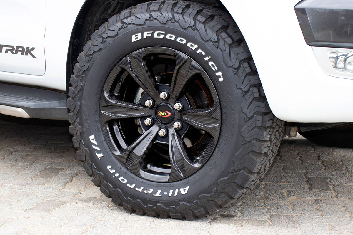 BST TUFF TEK 6 Spoke Carbon Fiber Wheel for the Ford F150 and Ranger (2015+), Jeep Wrangler JK (07-17) - 18 x 9