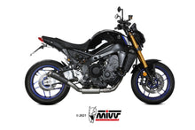 MIVV Full System 3x1, X-M1 Black, Alto/High up Exhaust For Yamaha MT-09 / FZ-09 2021-2022