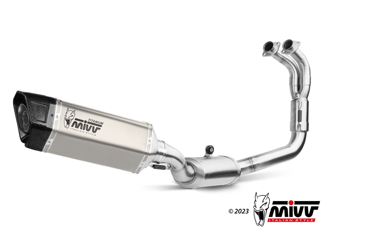 MIVV Full System, SR-1 Titanium, High Exhaust For Yamaha R7 2022-2023