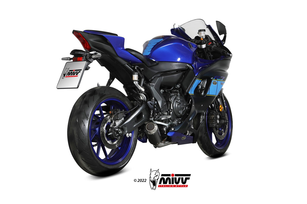 MIVV Full System, GP Pro Carbon, Standard Exhaust For Yamaha R7 2022-2023