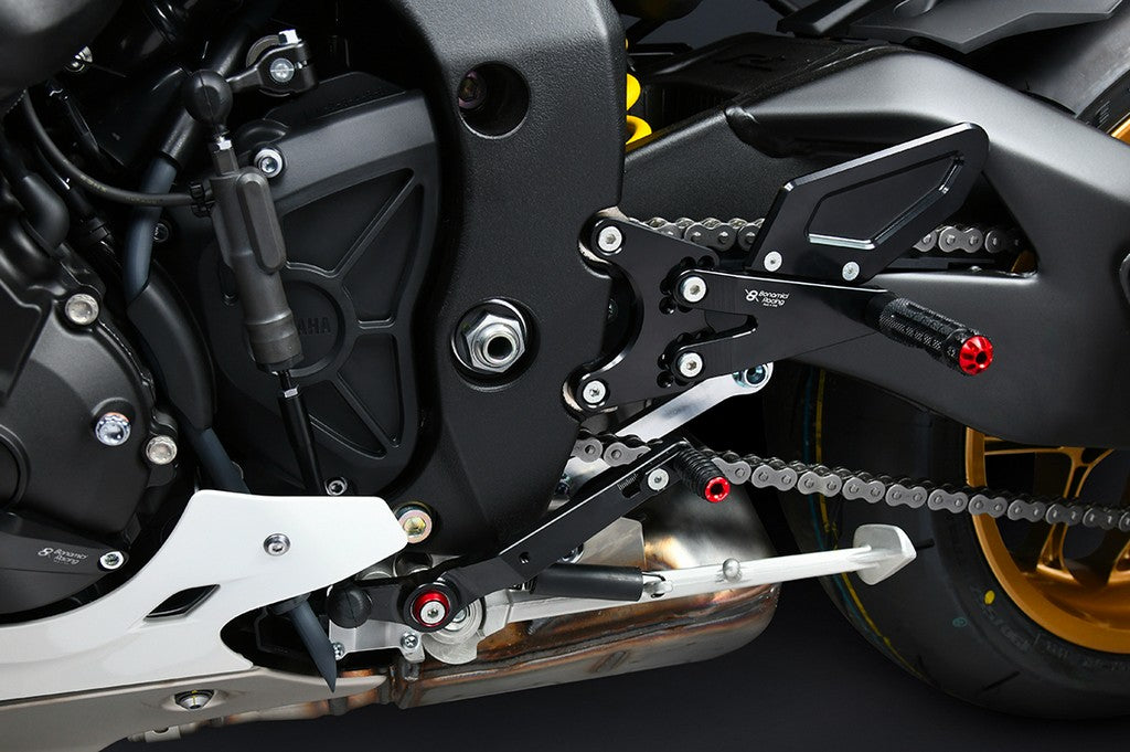 Bonamici Racing Aluminium Rearsets for the Yamaha YZF-R1/YZF-R1M 2015-2023
