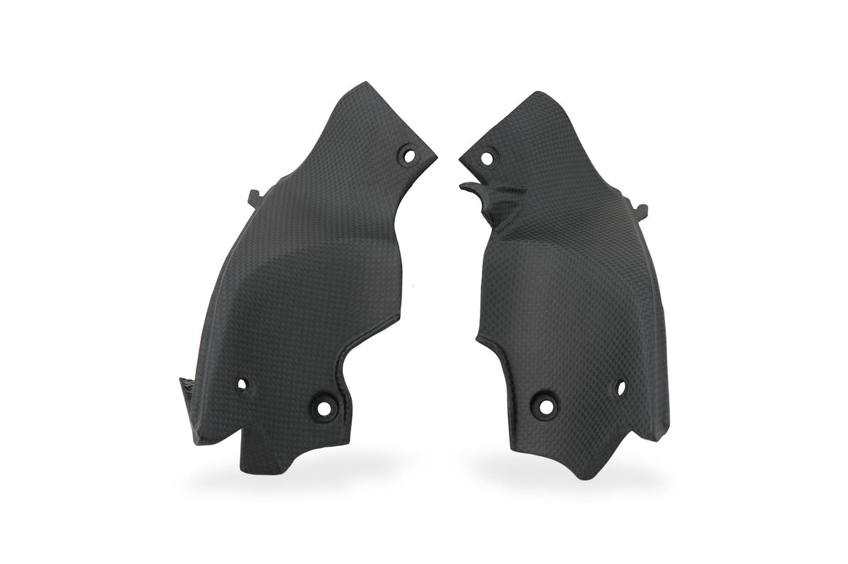 CNC Racing Carbon Fiber Steering Head Covers for the Ducati Streetfighter V2
