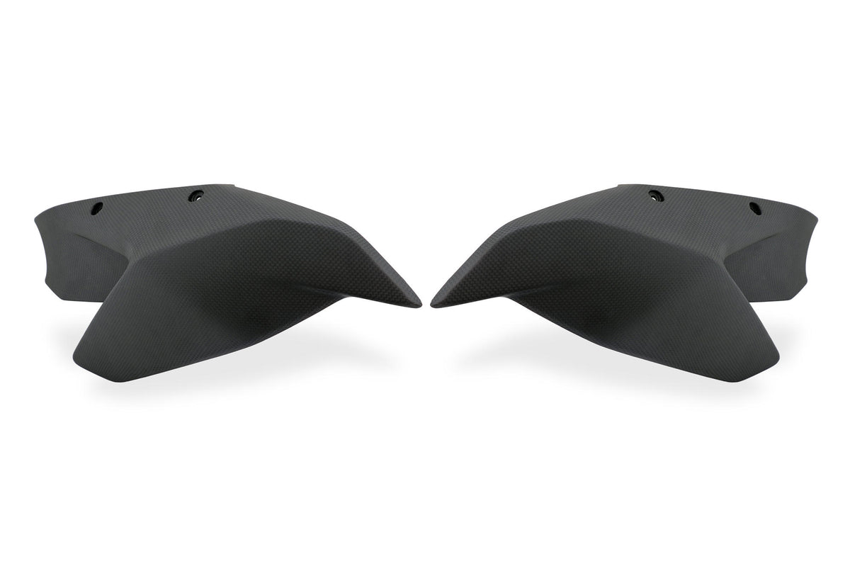 CNC Racing Carbon Fiber Fuel Tank Trim Set for the Ducati Streetfighter V2