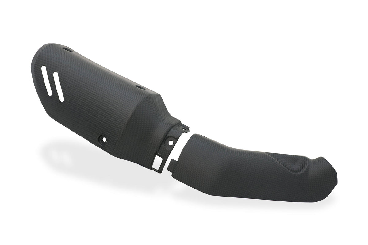 CNC Racing Carbon Fiber OE Exhaust Guard for the Ducati DesertX