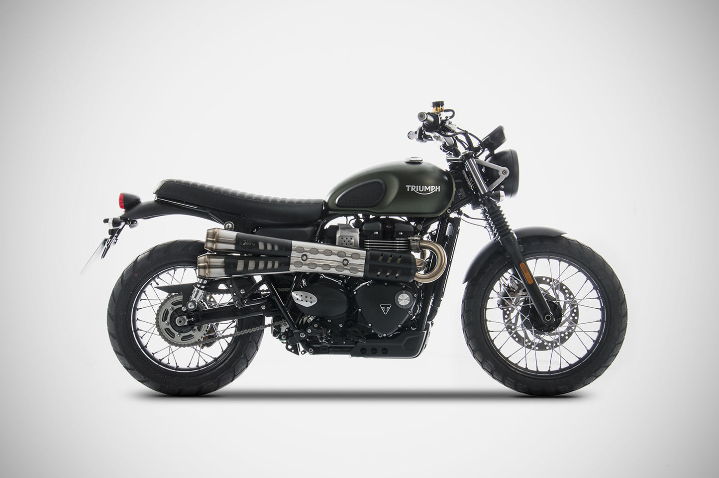 ZARD "CONICAL" Slip-on Exhaust for Triumph Street Scrambler / 900 (2017+)