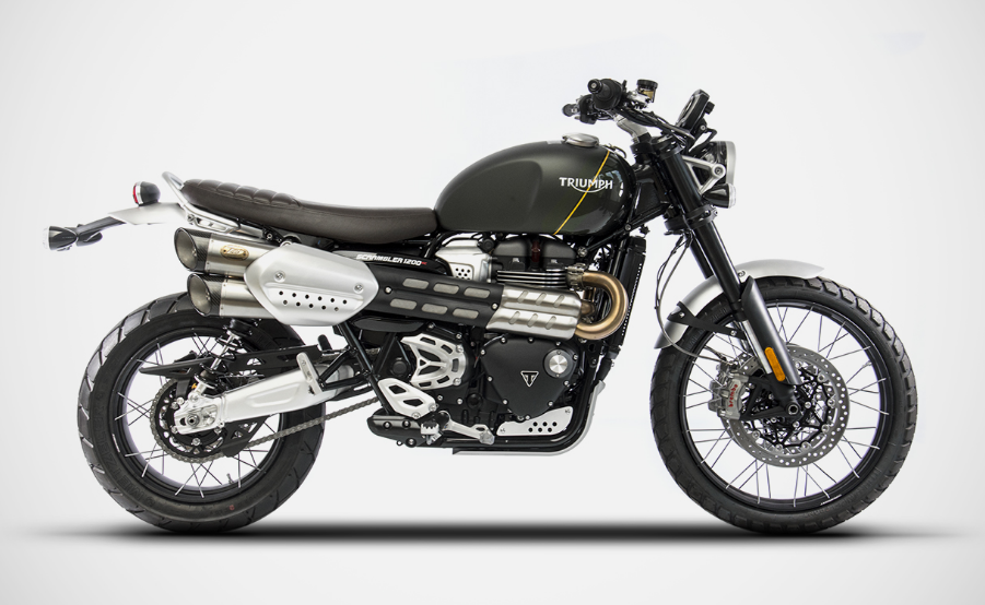 ZARD Dual Slip-on Exhaust for the Triumph Scrambler 1200 (2021+)
