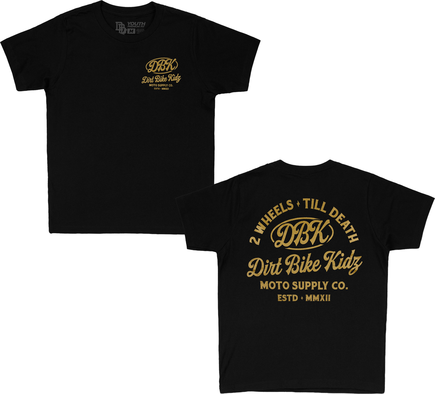 Gold Nugget Youth Tee Black Yx