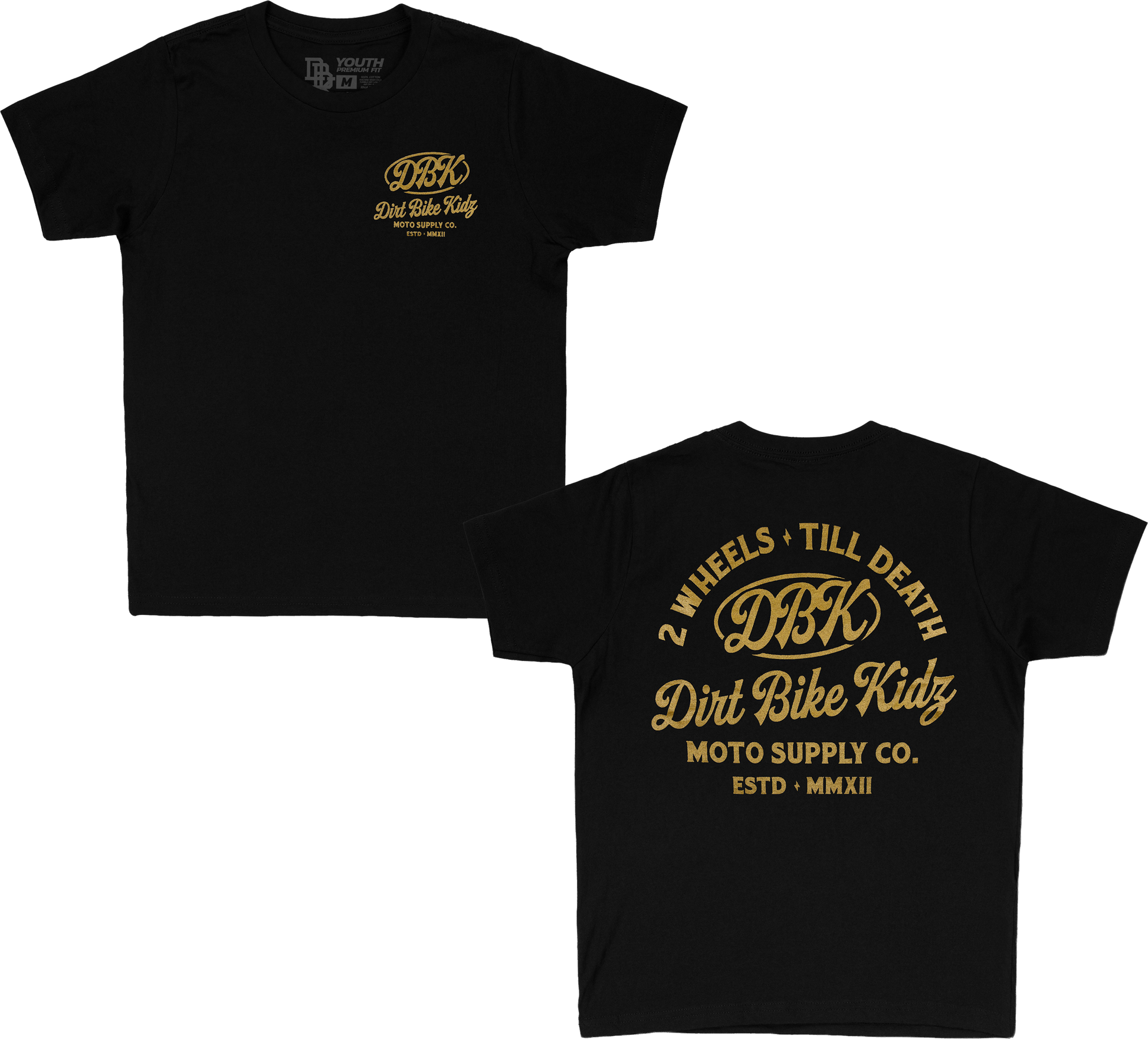 Gold Nugget Youth Tee Black Yx