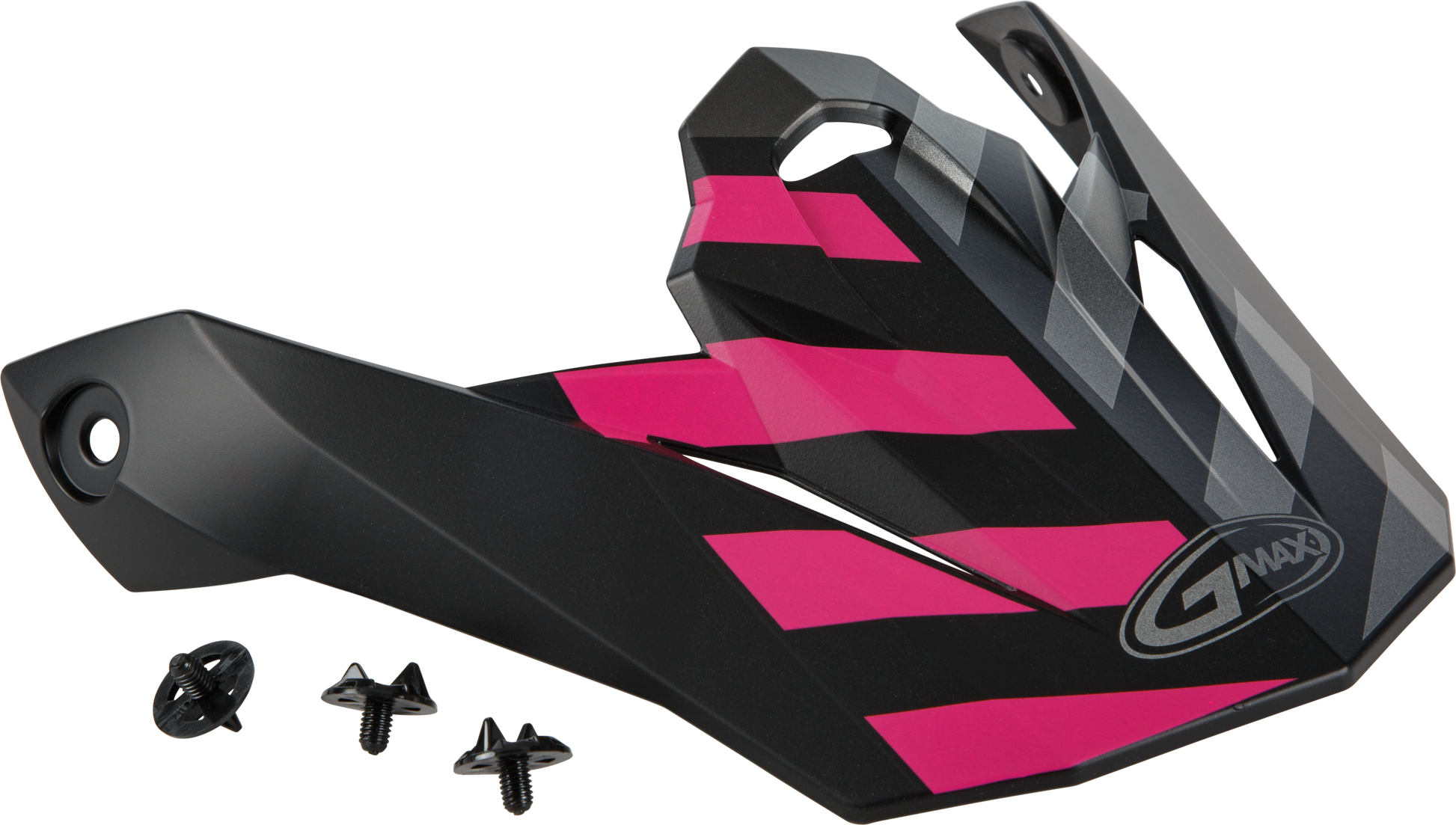 Visor W/Screws Fame Mx 86 Matte Black/Pink/Silver