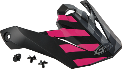 Visor W/Screws Fame Mx 86 Matte Black/Pink/Silver