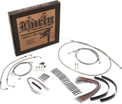 Burly Cntrl Kit 16" Ape Stainless Non Abs